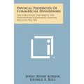 Physical Properties of Commercial Dinnerware: The Ohio State University, the Engineering Experiment Station, Bulletin No. 101