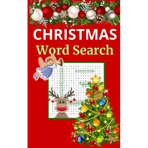 Christmas Word Search: Puzzle Book for Adults and Teens 5x8 Size