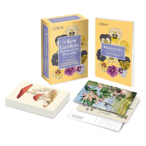 The Kew Gardens Botanical Art Postcards: Contains a 128-Page Book and 50 Postcards