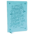 Nkjv, Thinline Bible, Verse Art Cover Collection, Leathersoft, Teal, Red Letter, Thumb Indexed, Comfort Print: Holy Bible, New King James Version
