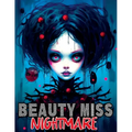 Beauty Miss Nightmare: Coloring Book Features Horror Monstrosities with Creepy Gothic Illustrations of Enchanting Women
