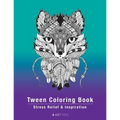 Tween Coloring Book: Stress Relief & Inspiration: Detailed Zendoodle Pages For Boys, Girls, Preteens, Ages 8-12, Intricate Complex Zentangle Drawings,