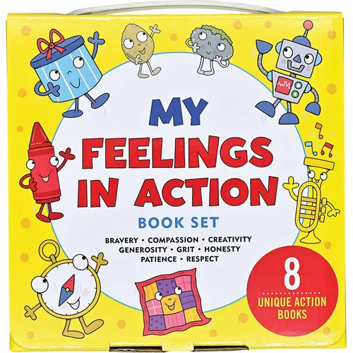 My Feelings in Action (8 Books to Help Your Child Process Their Emotions; (Bravery, Compassion, Creativity, Generosity, Grit, Honesty, Patience, Respe