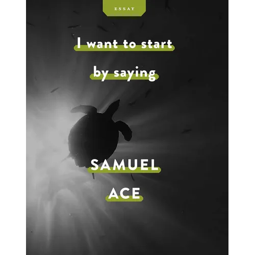 I Want to Start by Saying