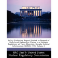 Safety Evaluation Report Related to Disposal of High-Level Radioactive Wastes in a Geologic Repository at Yucca Mountain, Nevada: General Information:
