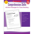 Comprehension Skills: 40 Short Passages for Close Reading: Grade 2