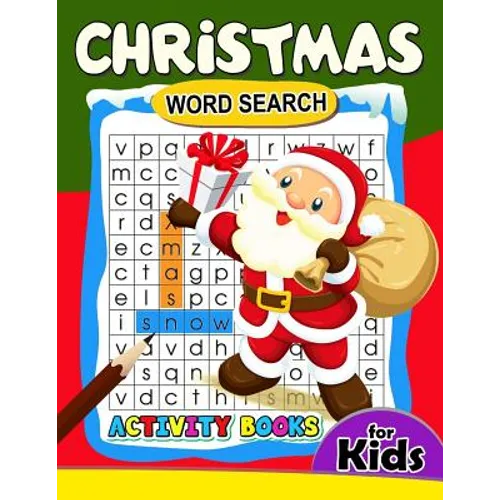 Christmas Word Search Activity Book for Kids: Activity book for boy, girls, kids Ages 2-4,3-5,4-8
