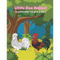 Little Zoo Animal - Coloring Book For Boys & Girls
