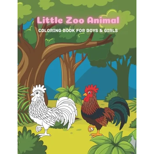 Little Zoo Animal - Coloring Book For Boys & Girls