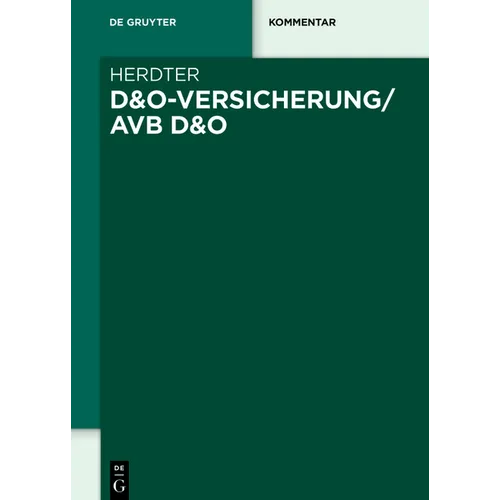 D&o-Versicherung/Avb D&o