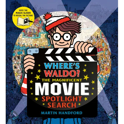 Where's Waldo? the Magnificent Movie Spotlight Search: (A Hidden Object Search-And-Find Puzzle Book with a Magic Flashlight to Reveal the Picture - A