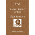 1850 Fauquier County, Virginia Slave Schedule