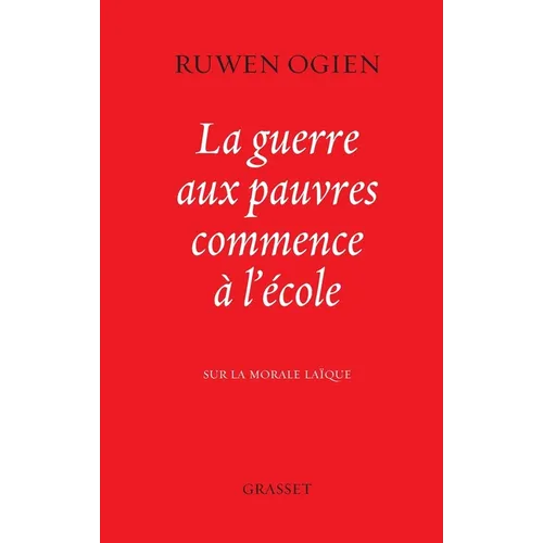 La guerre aux pauvres commence à l'école