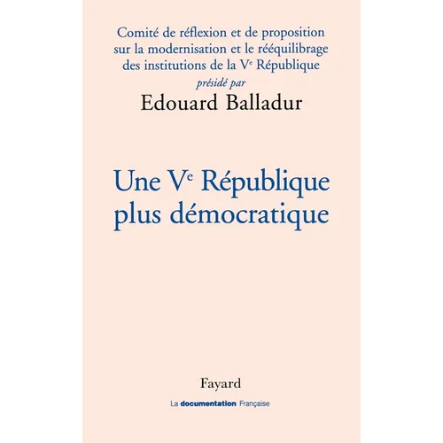 Une Ve République plus démocratique