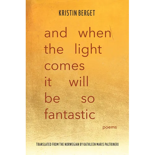 And When the Light Comes It Will Be So Fantastic: Poems