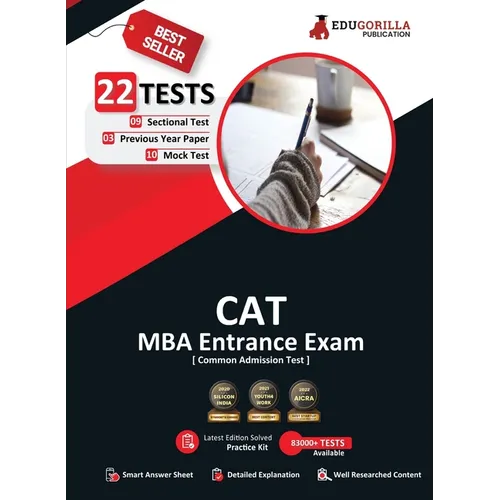 Cat 2023: MBA Entrance Exam (Common Admission Test) - 10 Mock Tests, 9 Sectional Tests and 3 Previous Year Papers (1100 Solved Questions) with Free Ac