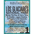 Los Glaciares National Park Map 1 Monte Fitz Roy & Cerro Torre, El Chalten, Lagos Viedma, O'Higgins & Del Desierto Trekking/Hiking/Walking Topographic