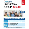 LEAP Test Prep: 6th Grade Math Practice Workbook and Full-length Online Assessments: LEAP Study Guide