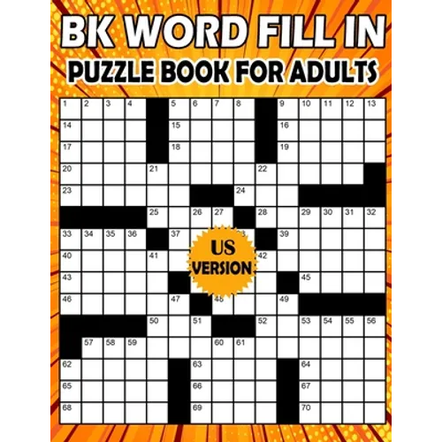 BK Word fill in puzzle book for adults: fill ins puzzle book for adults & seniors - Puzzle from (BK Bouchama)