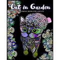 Cat in Garden Coloring Book For Adults: Cats with their hats and Floral in the Garden Theme