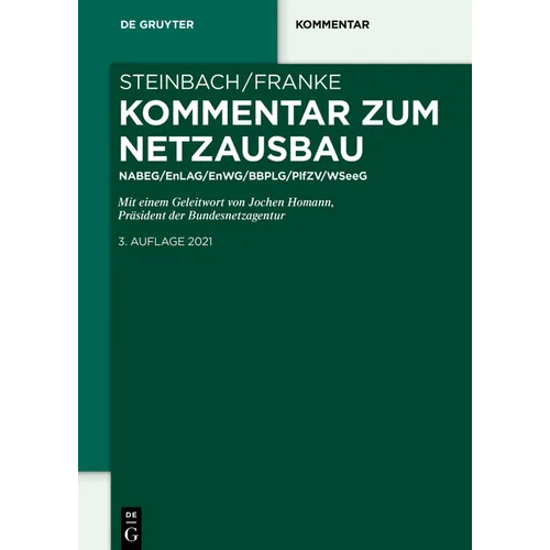 Kommentar Zum Netzausbau: Nabeg/Enlag/Enwg/Bbplg/Pflzv/Windseeg