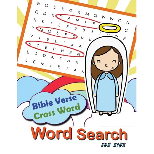Bible Verse Cross word Word Search for Kids: Word Search & Cross Word Game for Bible Study for Kids Ages 6-8