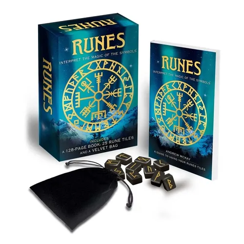 Runes: Interpret the Magic of the Symbols: Includes a 128-Page Book, 25 Rune Tiles and a Velvet Bag
