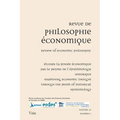 Etudier La Pensee Economique Par Le Prisme de l'Epistemologie Historique / Examining Economic Thought Through the Prism of Historical Epistemology