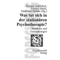 Was tut sich in der stationären Psychotherapie?