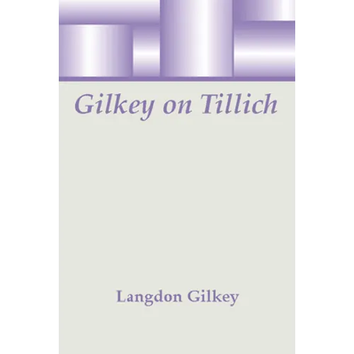 Gilkey on Tillich
