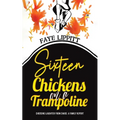 Sixteen Chickens on a Trampoline