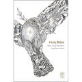 NLT Holy Bible, White Flexiback, Dove Illustration, Award-Shortlisted Design, British Text, NLT New Living Translation, Flexiback, Standard Size