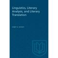 Linguistics, Literary Analysis, and Literary Translation