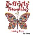 Butterfly Mandalas: Butterflies mandala Coloring Book For Adults - A4 Format - 50 Beautiful Butterfly Designs For Stress Relief.