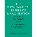 The Mathematical Papers of Isaac Newton: Volume 2, 1667-1670