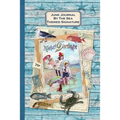 Junk Journal By The Sea Themed Signature: Full color 6 x 9 slim Paperback with ephemera to cut out and paste in - no sewing needed!