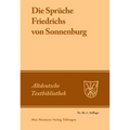 Die Sprüche Friedrichs von Sonnenburg