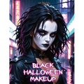 Black Halloween Makeup: Gothic and Horror Guide-Step-by-Step Face Painting and Dark Designs for Halloween