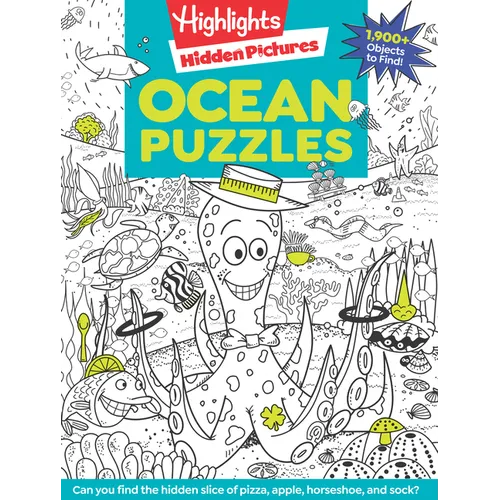 Ocean Puzzles: Over 100 Ocean-Themed Search and Find Puzzles for Kids 6 and Over, Featuring Sea Creatures, Marine Animals, Underwater Scenes and Over