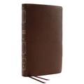 Nkjv, Deluxe Thinline Reference Bible, Genuine Leather, Brown, Red Letter, Comfort Print: Holy Bible, New King James Version