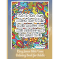 King James Bible Verse Coloring Book for Adults: KJV For Christian Teens and Older Kids 30 Inspirational & Motivational Quotes from Scripture on Detai