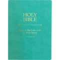 KJV Holy Bible, Trust in the Lord Life Verse Edition, Large Print, Coastal Blue Ultrasoft: (Red Letter, Teal, 1611 Version)