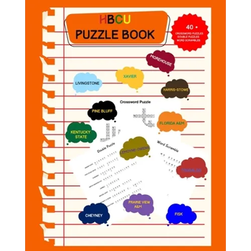 HBCU Puzzle Book: Crosswords, Puzzles & Word Scrambles
