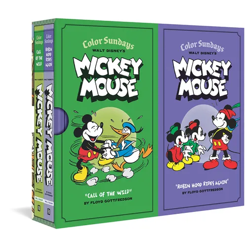 Walt Disney's Mickey Mouse Color Sundays Gift Box Set: Call of the Wild and Robin Hood Rises Again: Vols. 1 & 2
