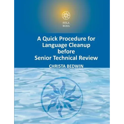 A Quick Procedure For Language Cleanup before Senior Technical Review