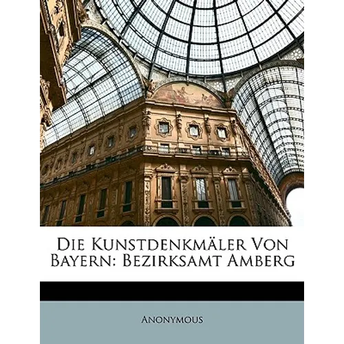 Die Kunstdenkmäler Von Bayern: Bezirksamt Amberg