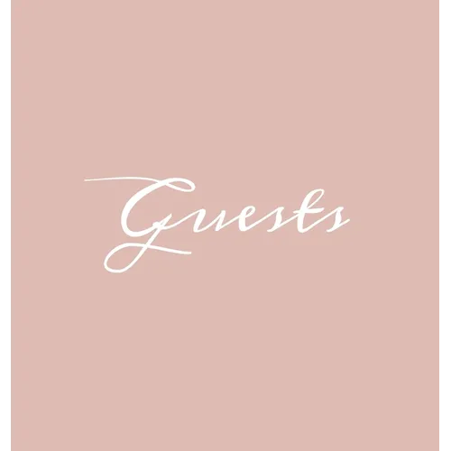 Guests Hardcover Guest Book: Blush Pink Guestbook Blank No Lines 64 Pages Keepsake Memory Book Sign In Registry for Visitors Comments Wedding Birthday