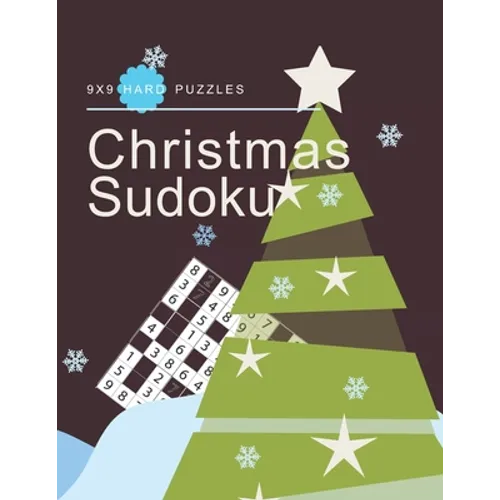 Christmas Sudoku 9X9 Hard Puzzles: 200 Sudoku Puzzle Book Hard Sudoku Puzzles For Adults