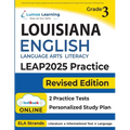 LEAP Test Prep: Grade 3 English Language Arts Literacy (ELA) Practice Workbook and Full-length Online Assessments: LEAP Study Guide