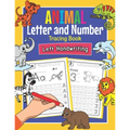 Animal Letters and Numbers Tracing Book Left Handwriting: Practice Workbook for Left-Handed Preschoolers - Perfect Math and Alphabet Learning Workbook